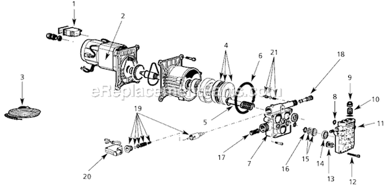 Page A Diagram and Parts List for PW138012AV  Campbell Hausfeld Pressure Washer